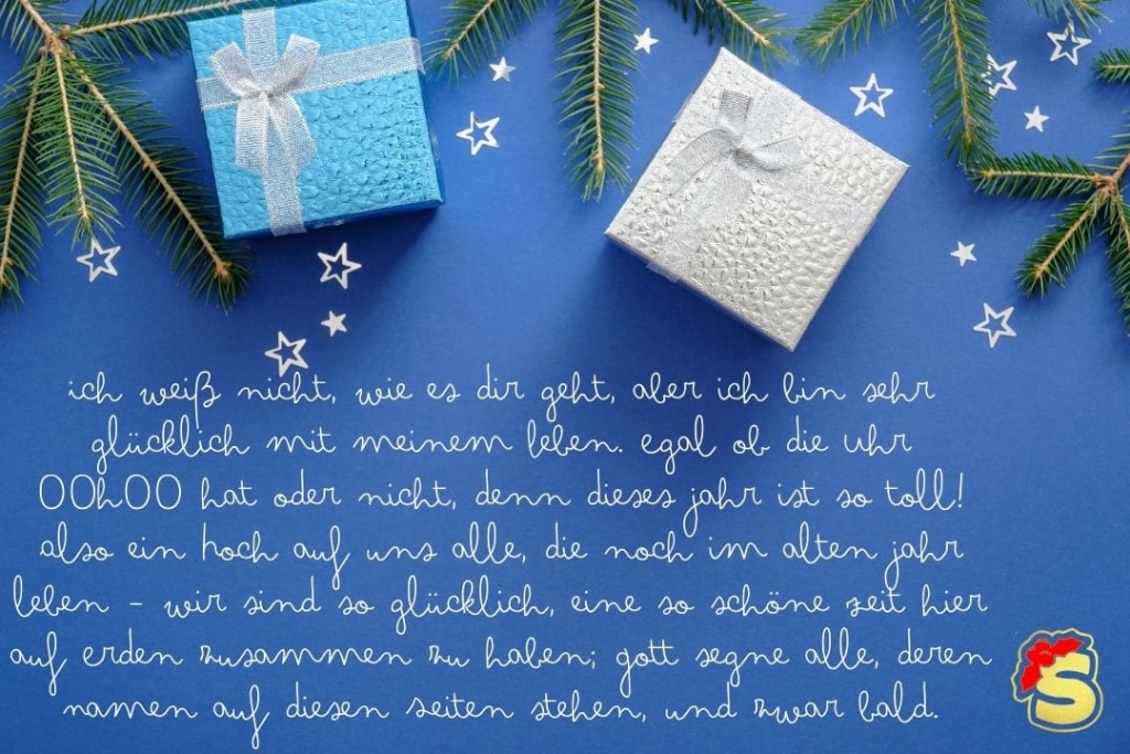 Die besten Neujahrswünsche an Freunde senden, statt Worte zu sagen