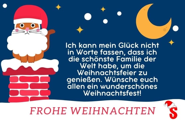 Frohe und warme Weihnachtssprüche für die Familie - Schonespruchekurz