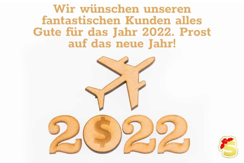 Beste Neujahrswünsche für das Geschäft 2022 - Schonespruchekurz